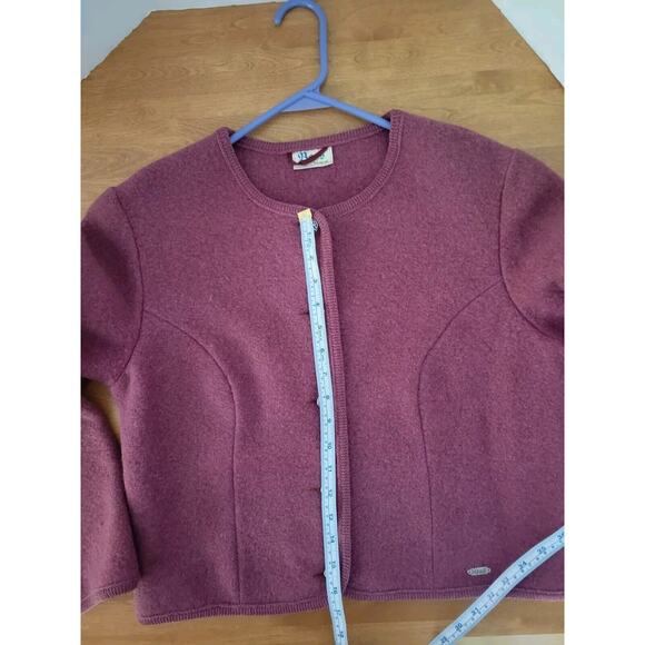 Vintage Boos Wool Sweater Cardigan Made in Austria Absolutely Perfect Condition - Picture 10 of 14